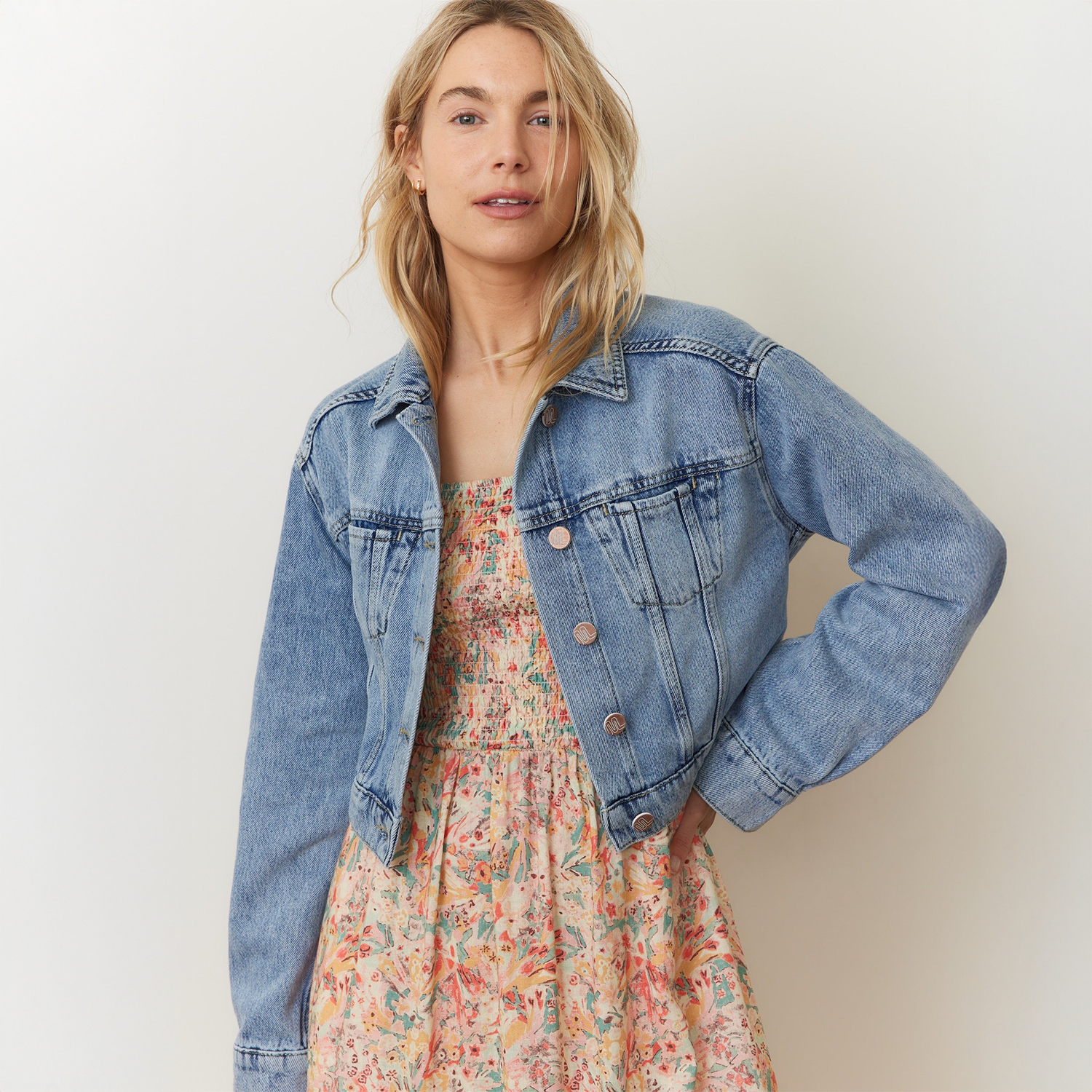 Cropped Denim Jacket | DLM Supply