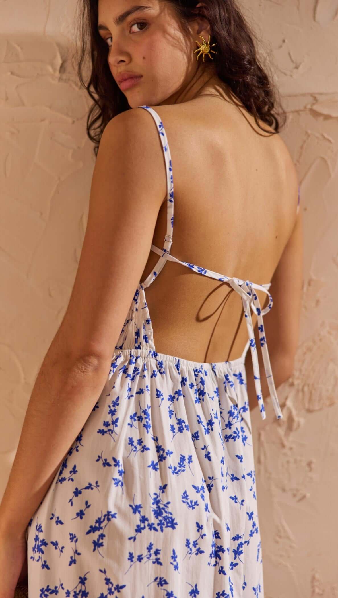 floral backless midi dress Florence M Boho