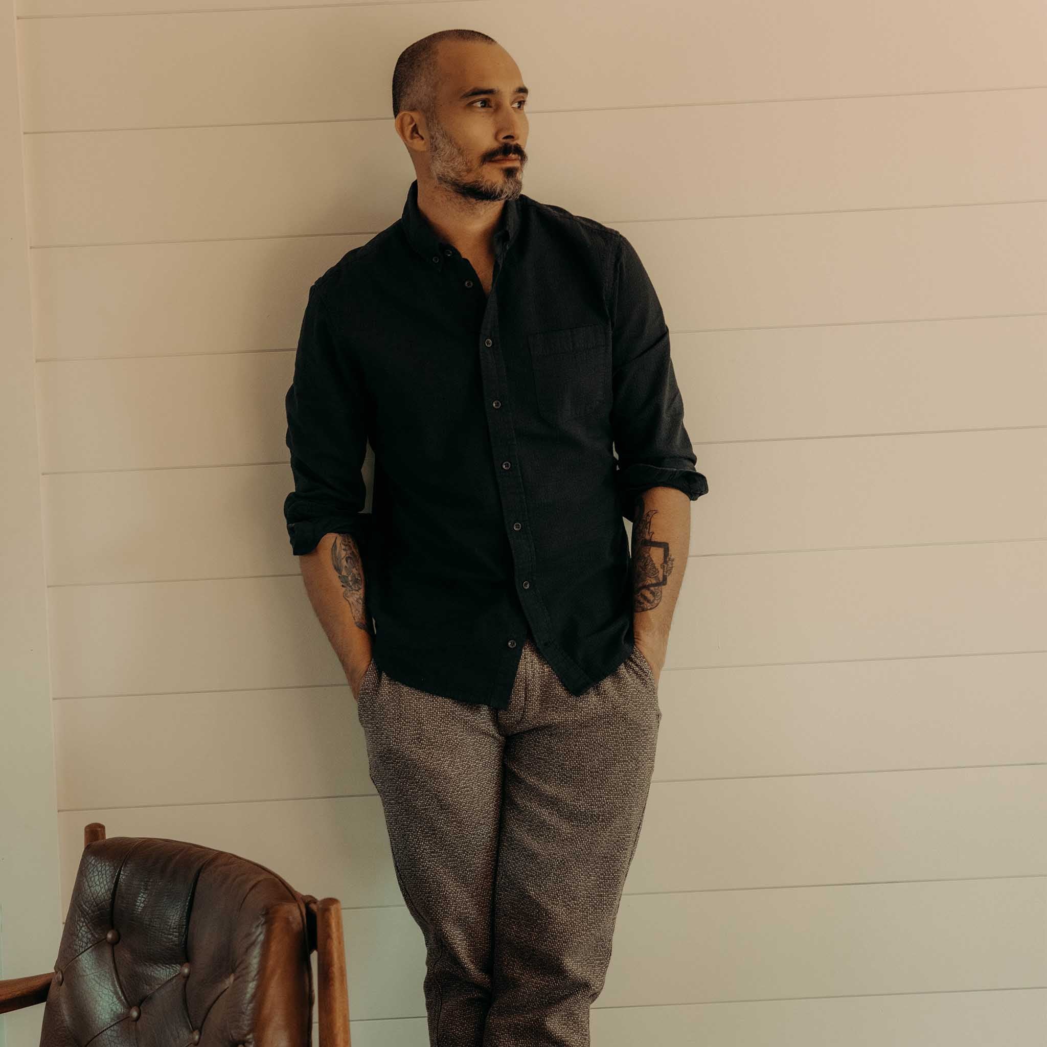 The Jack in Dark Navy Seersucker | DLM Supply