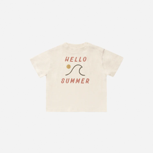  Relaxed Tee in Natural Hello Summer