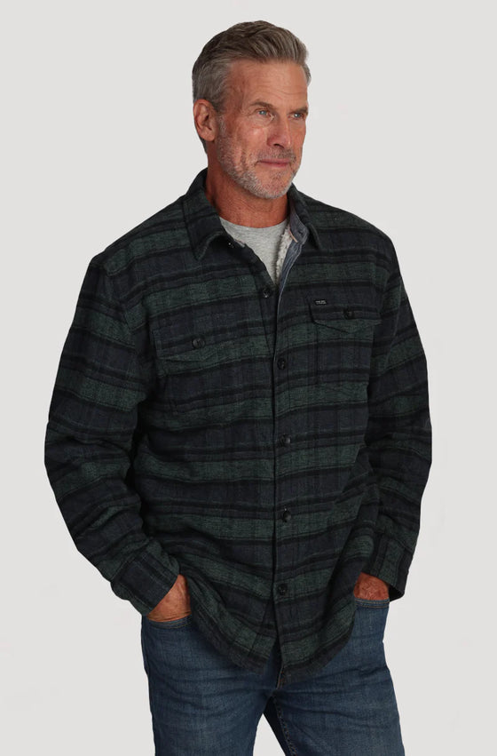 Shirt Jacket with Sherpa Lining