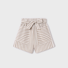  Beige Stripes Shorts