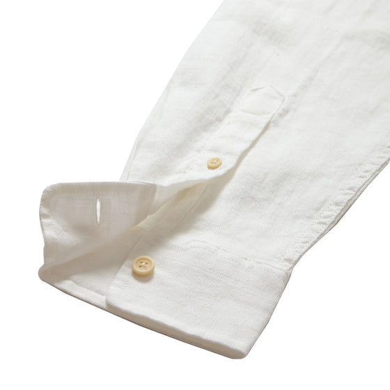 Amalfi Textured Linen Hemp Long Sleeve Shirt