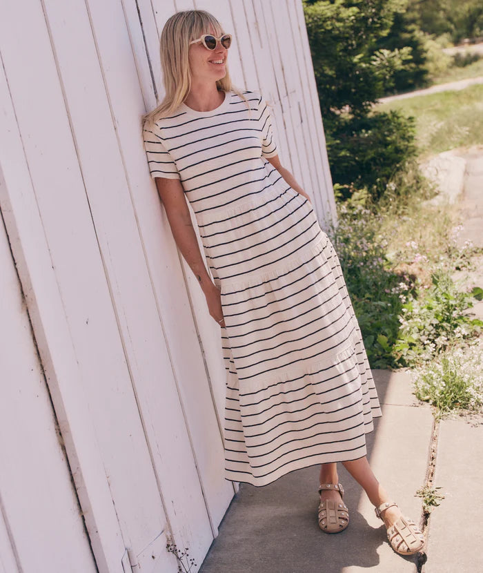 slub midi dress Marine Layer Vintage Slub Midi Dress