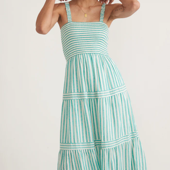Selene Maxi Dress-Stripe Mixing