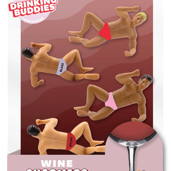 Wine Charmer Drink Markers 4-Pack