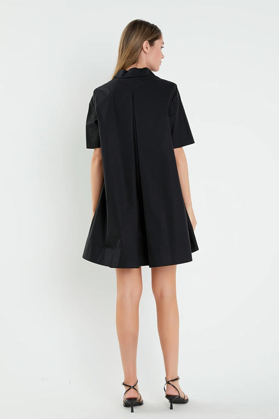 Poplin Pullover Mini Dress