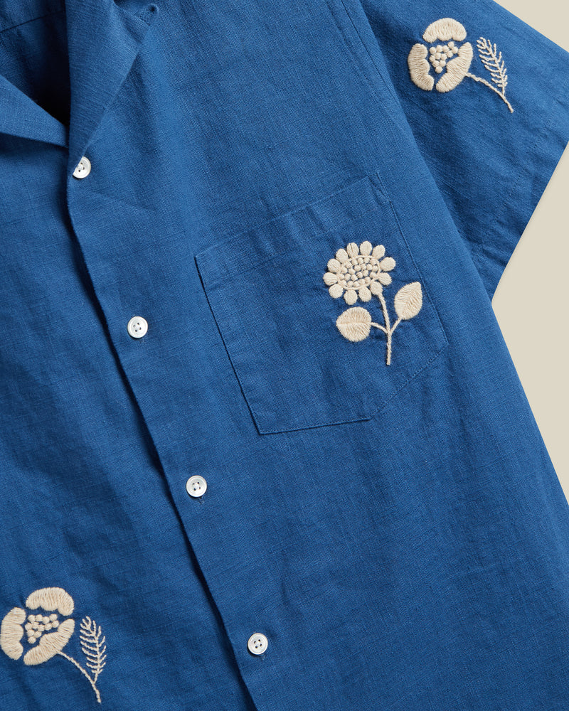 Embroidery Nature Blue SS Shirt | DLM Supply