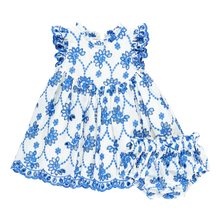  Baby Girls Cynthia Dress Set - Blue Eyelet