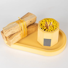 The Pill Tray Set with Palo Santo Scent Accessory-Yellow