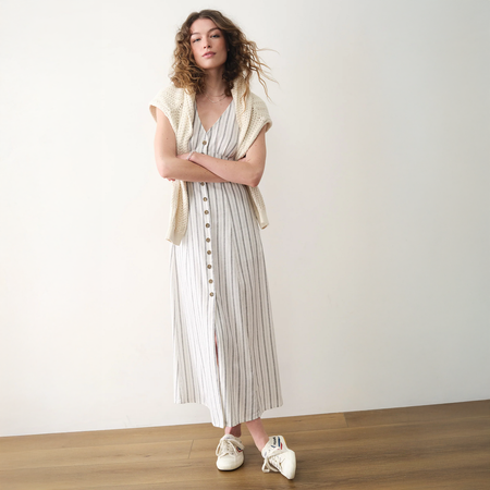 camila maxi dress Cream Camila Crochet Maxi Dress