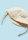 Cream Bermuda Short with Bucket Hat Set