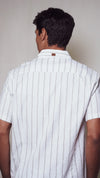 Bondi Multi Stripe Button Down Short Sleeve Shirt