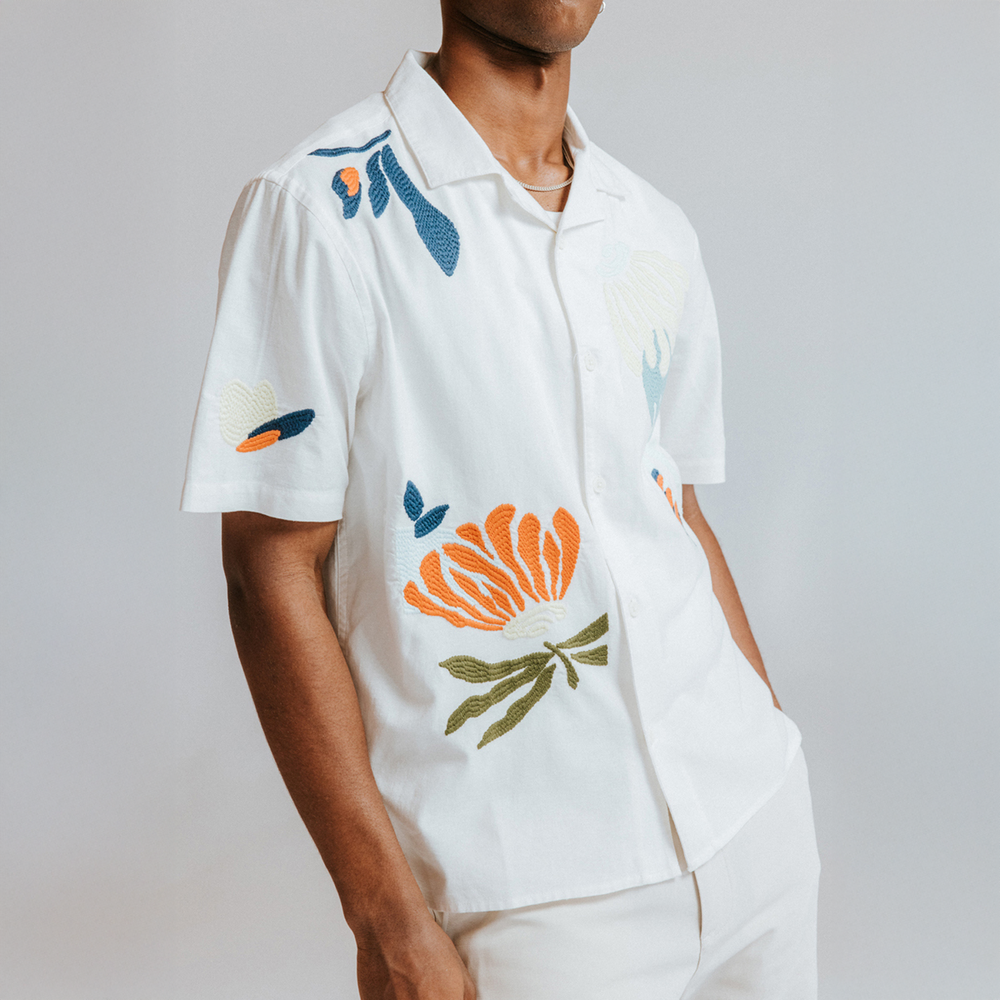 Didcot SS Shirt Chunky Stitch Flower | DLM Supply