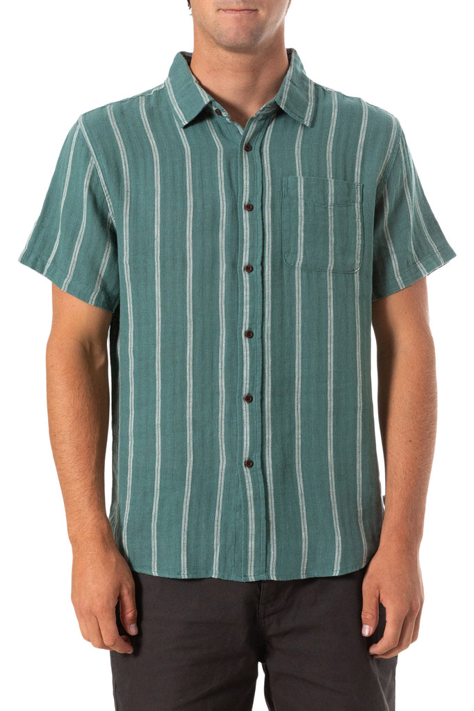 Alan Short Sleeve Cotton/Linen Shirt wvalafa23