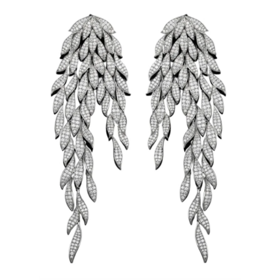 Feathered Pave Drops