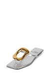 Linques-2 Flat Thong Sandal with Metal Embellishment
