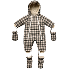  Snow Puffer Suit - Charcoal Check