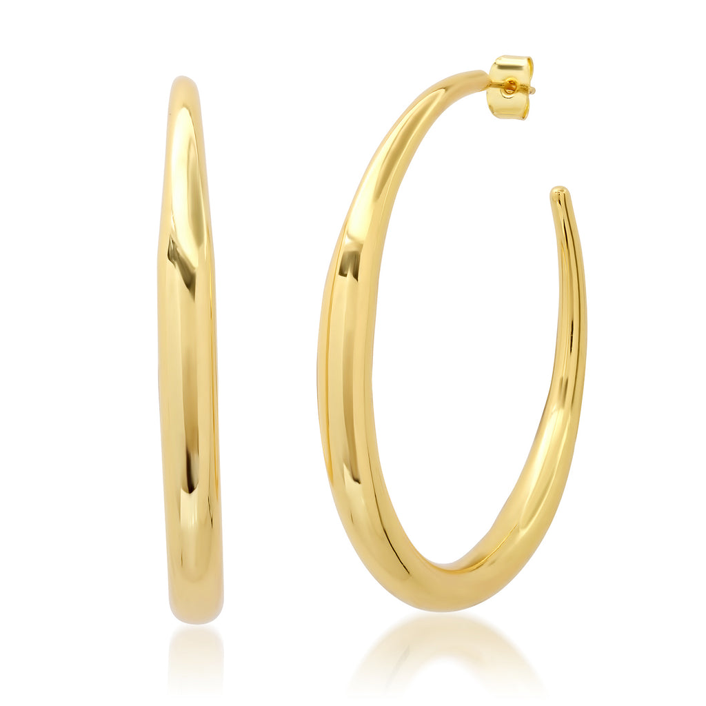 Thin to Thick Gold Hoops - XLarge