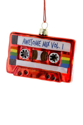 Awesome Red Mix Tape Ornament