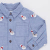 Boys Jack Shirt w Santa Embroidery