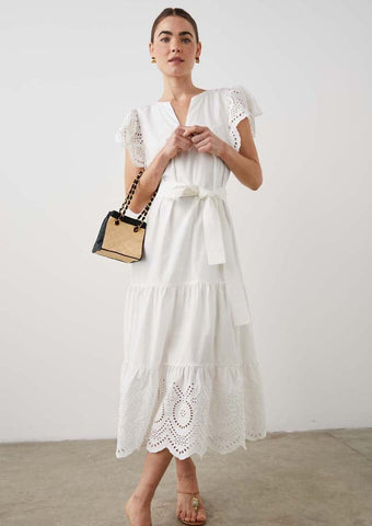 Rails White Gia Midi Dress