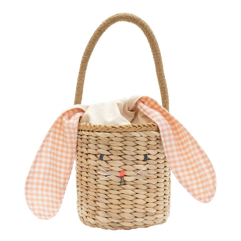 Bunny Woven Straw Basket
