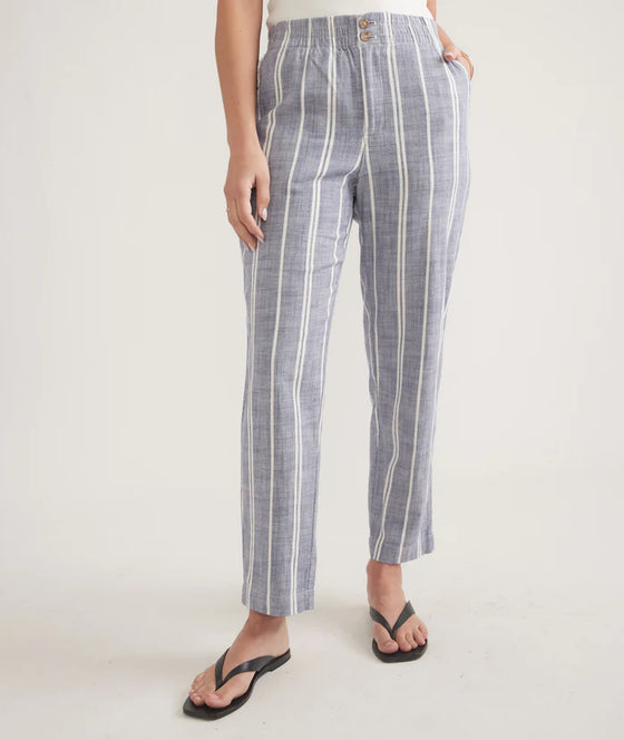 Elle Relaxed Crop Stripe Pant
