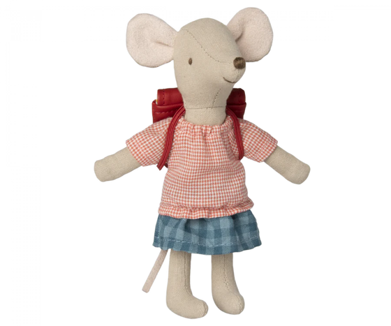Tricycle Mouse, Big Sister With Bag - Red