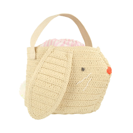 Stripy Ear Bunny Basket Bag