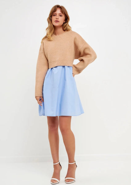 Two Piece Sweater/Mini Dress Combo