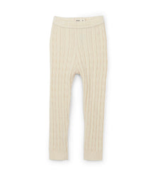  Cream Cable Knit Baby Leggings
