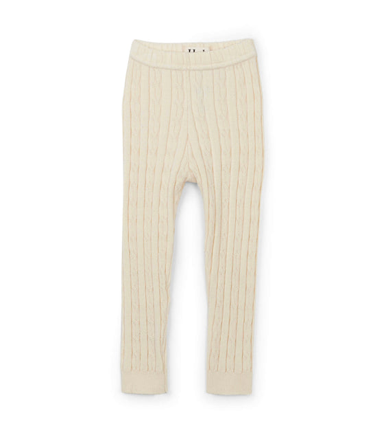 Cream Cable Knit Baby Leggings