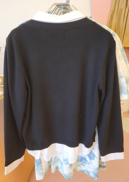 Sweater/Shirt Combo Top