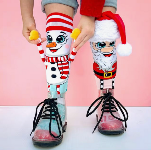 Madmia Santa & Snowman Toddler Socks
