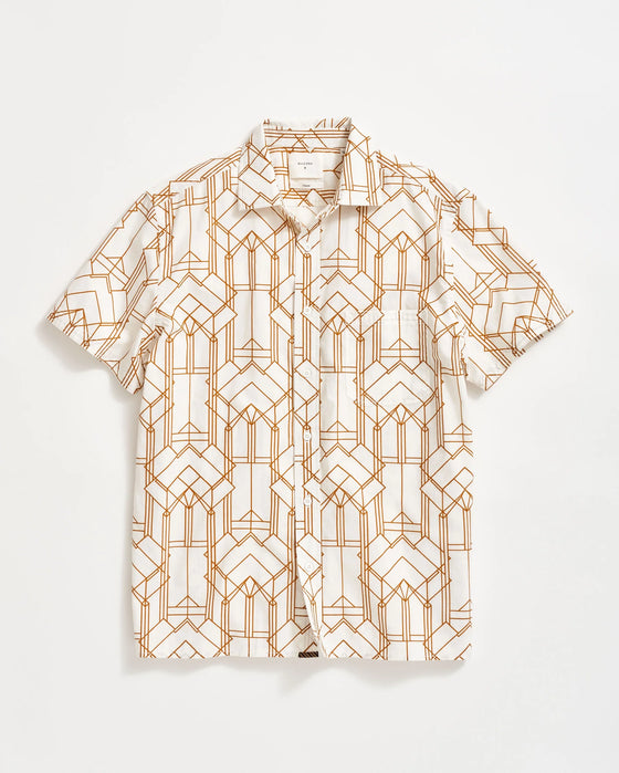 Short Sleeve Stained Glass Treme Block Button Down Shirt