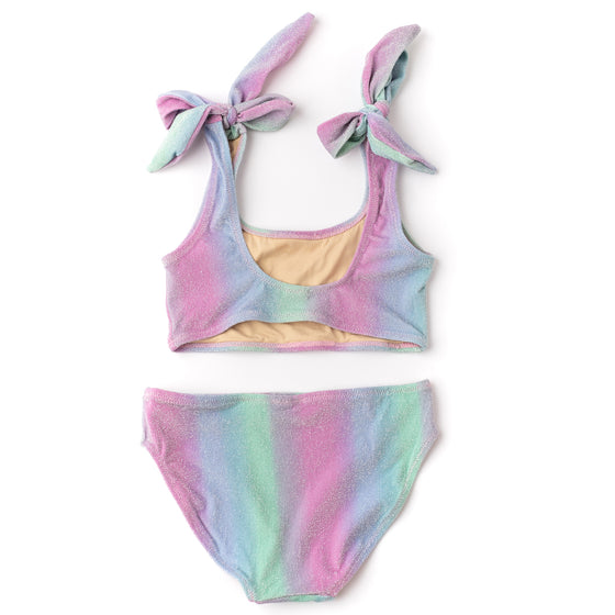 Shimmer Bunny Tie Bikini - Ocean Ombre