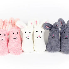  Fuzzy Easter Bunny Socks - 2 Pairs