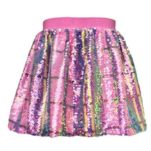  As If Plaid Sequin Skirt