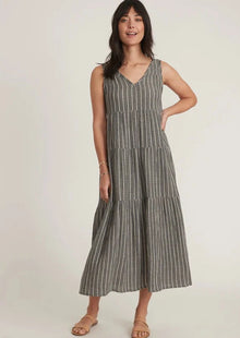  Corinne Striped Maxi Dress