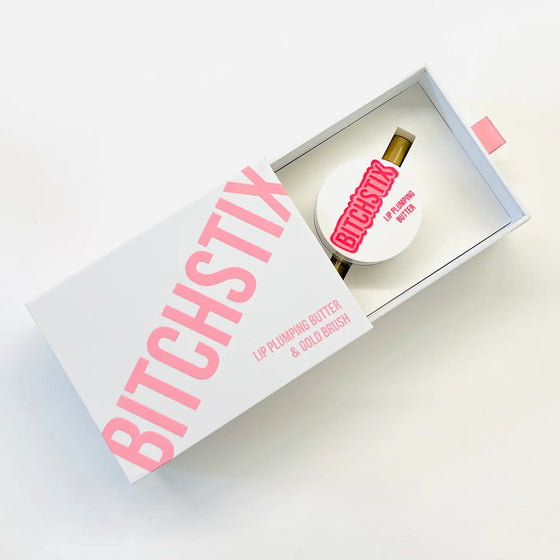 Gift Duo: Lip Plumper and Bitchstix Gold Lip Brush Set