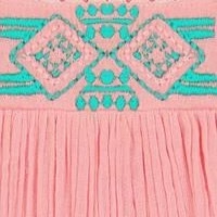 Maxi Sandrine Women's Dress Pink Sorbet Embroidery