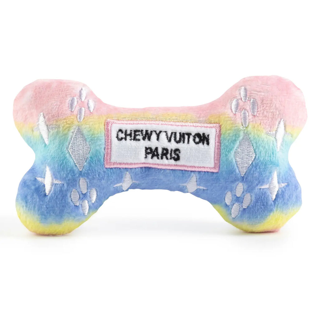 Haute Diggity Dog Chewy Vuitton Checker Bone Dog Toy, Extra Large