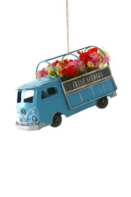 Fresh Flowers Truck Ornament