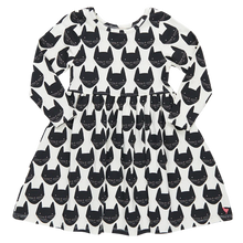  Girls Organic Steph Dress - Black Cat