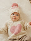 Sweetheart Knit Beanie Hat Rosy
