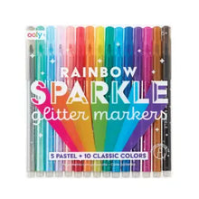  Rainbow Sparkle Glitter Markers
