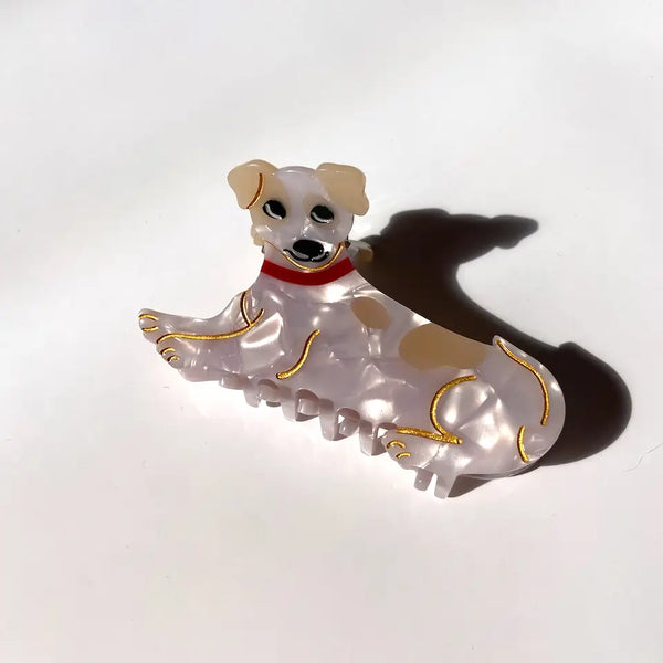 Hand Painted Dog Breed Hair Claw Clip - Eco Friendly Acetate