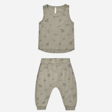  Tank & Slouch Pant Set in Sage Hawaii