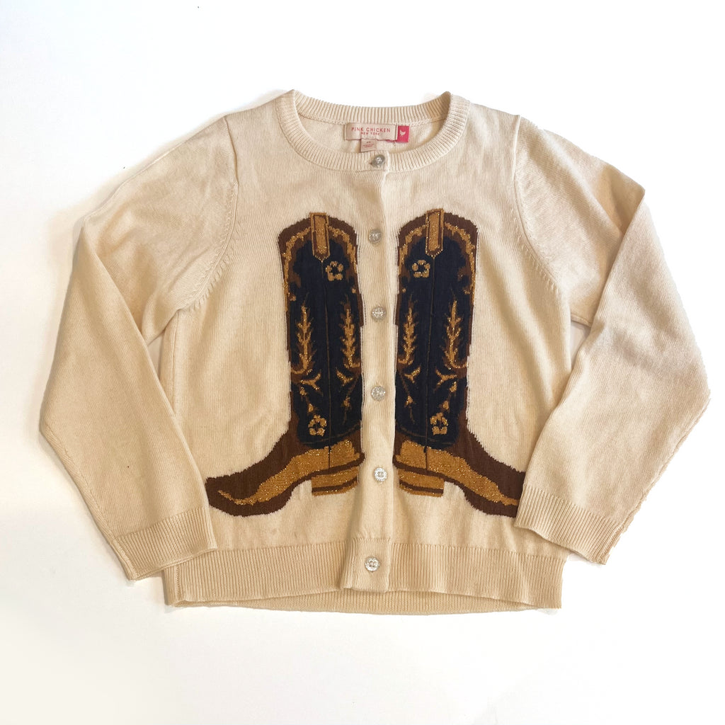 Girls Cowboy Boots Sweater